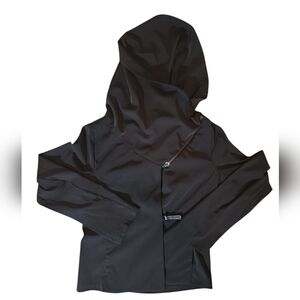 Peter O. Mahler Designer Black  Asymmetrical Jacket Minimalist Euro Size 1 US XS
